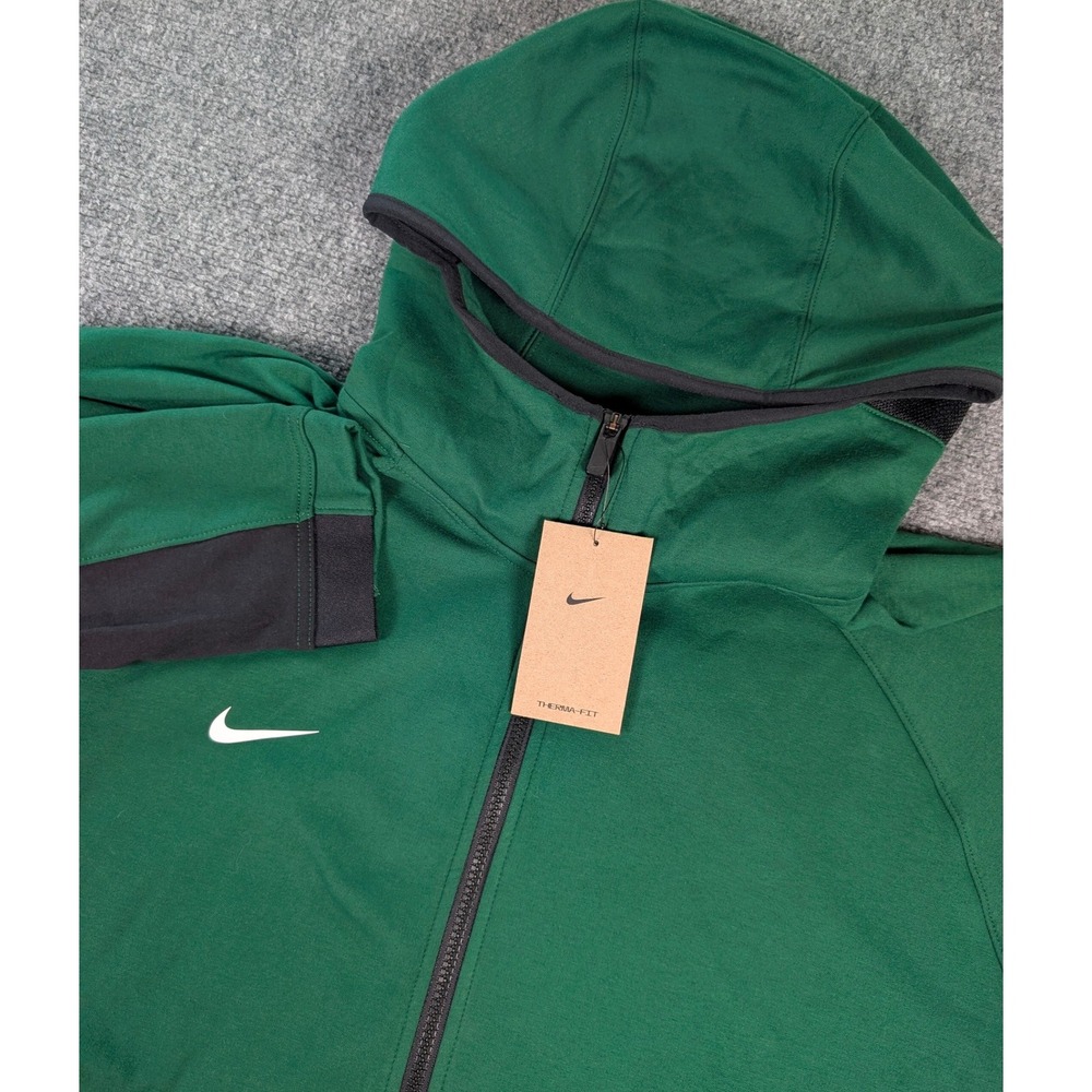 Nike Therma-FIT Showtime Full‎ Zip Hoodie Mens XXL Green FD1132-343 NWT